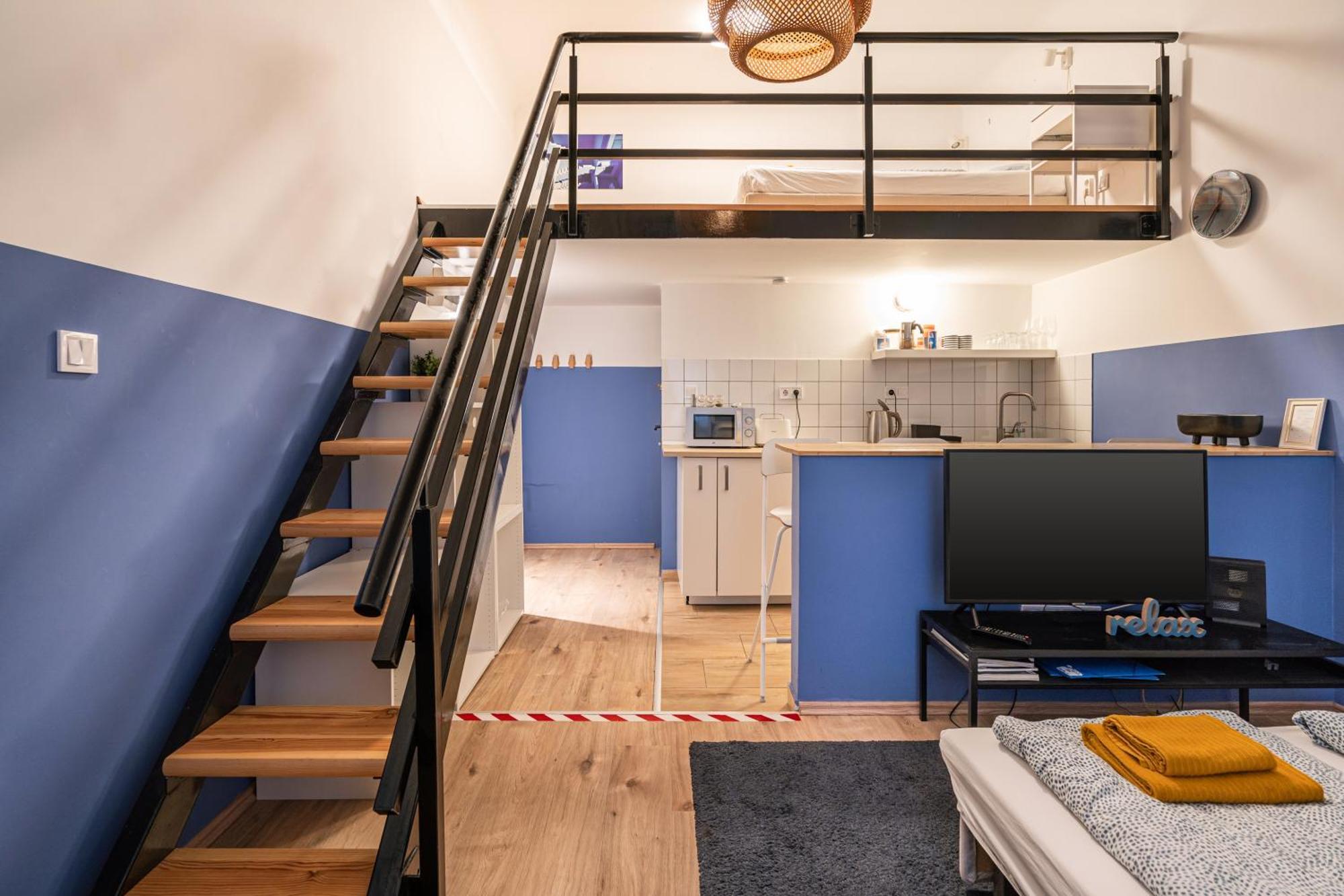 Cosy Studio In Central Party District W41 Blue Budapest Luaran gambar