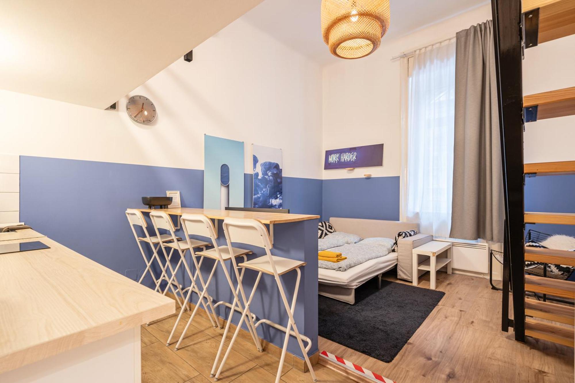 Cosy Studio In Central Party District W41 Blue Budapest Luaran gambar